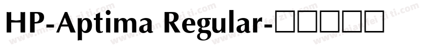 HP-Aptima Regular字体转换